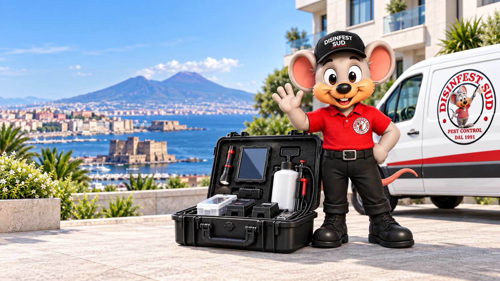 Toby Disinfest Sud con attrezzatura professionale per disinfestazione e Pest Control a Napoli