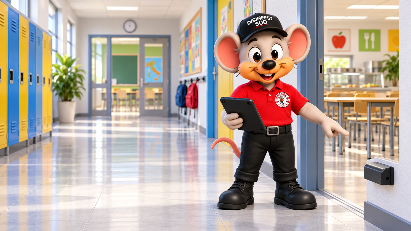 Toby, mascotte ufficiale Disinfest Sud, per scuole e istituti