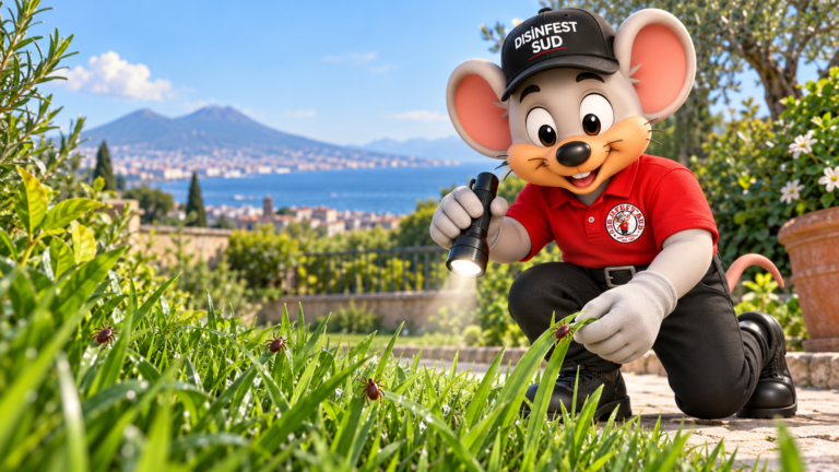 Toby, mascotte ufficiale Disinfest Sud, per il servizio di disinfestazione zecche